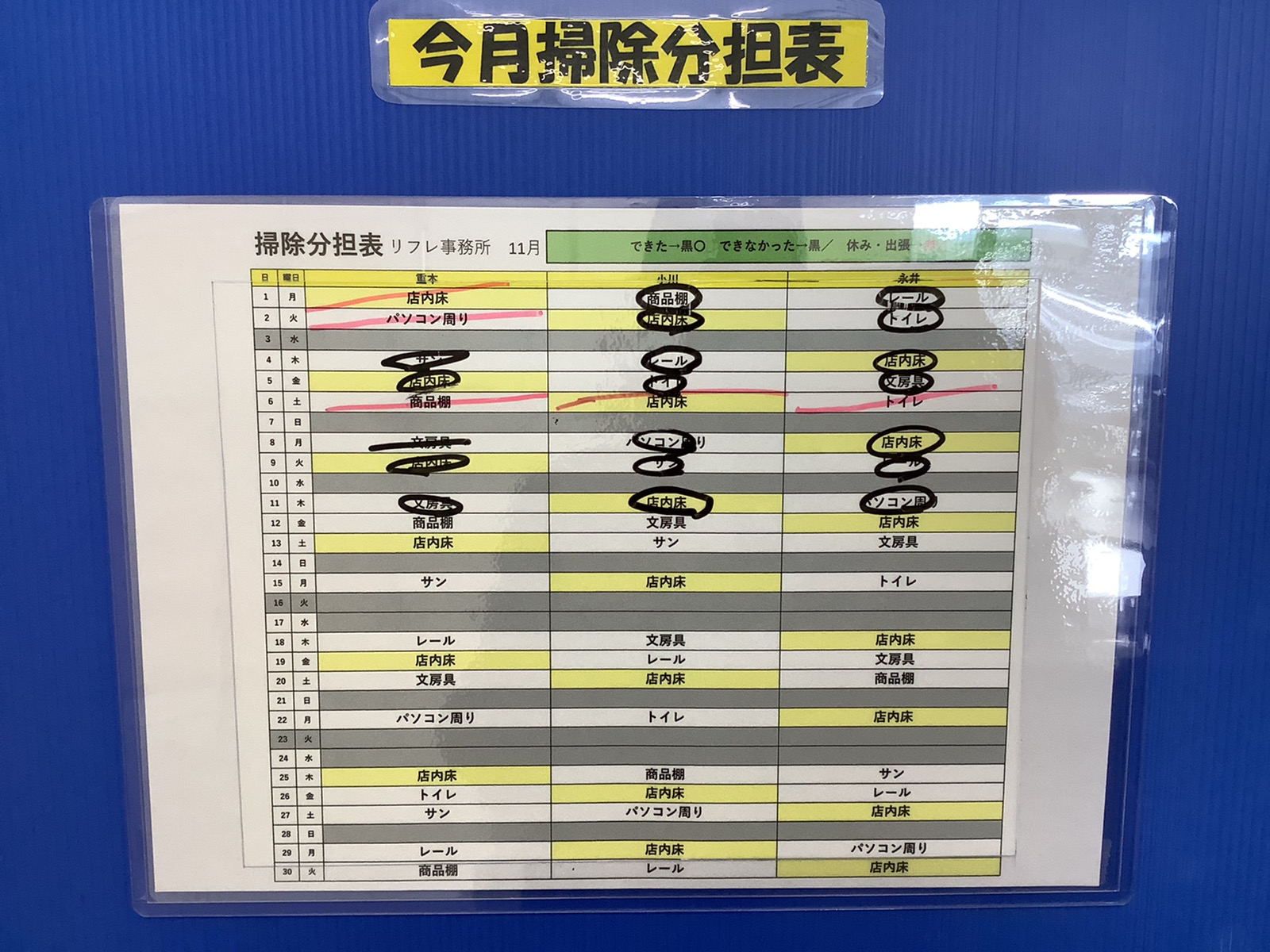 【お食事券ゲットしました】環境整備点検日